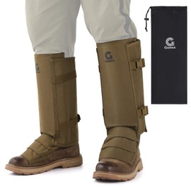 Gonex Polainas de serpiente, protectores de serpientes impermeables, protección contra mordeduras de serpiente para piernas inferiores, polainas a prueba de serpientes, adecuadas para hombres y