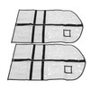 2pcs Garment Bags for Hanging Clothes Transparent Clothes PVC Dustproof