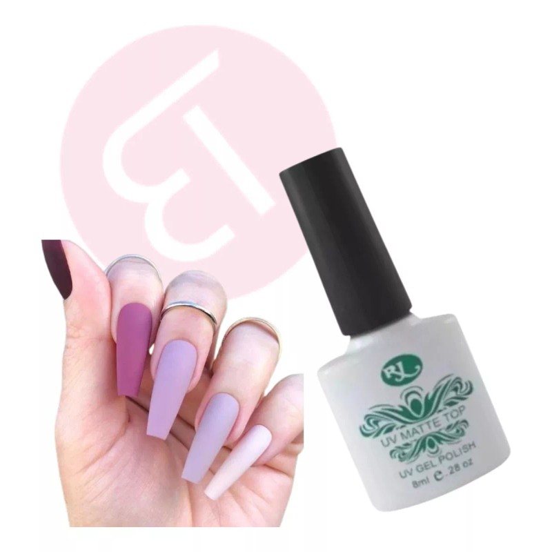 Rj Top Matte Para Gel Semipermanente De 8 Ml Uv