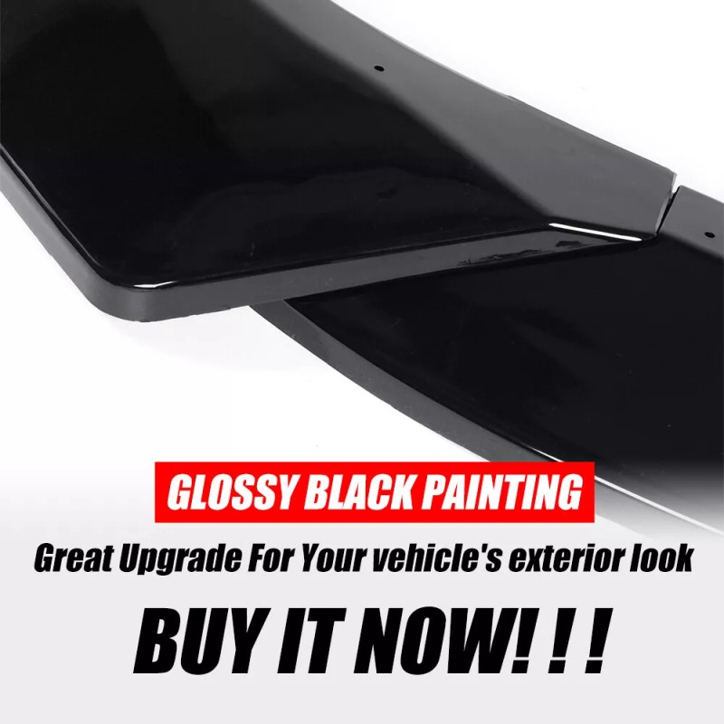 MQ Front Lip Splitter Chin Spoiler Black For Infiniti G37