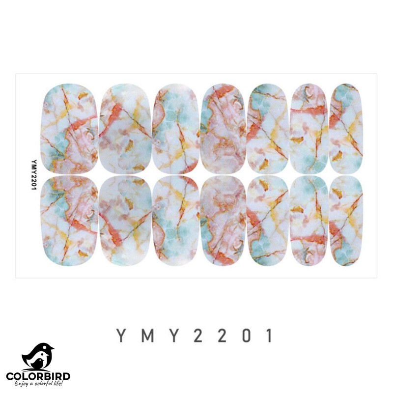 COLORBIRD Nail Sticker Marble Mineral Design Paste Manicure Cute Art