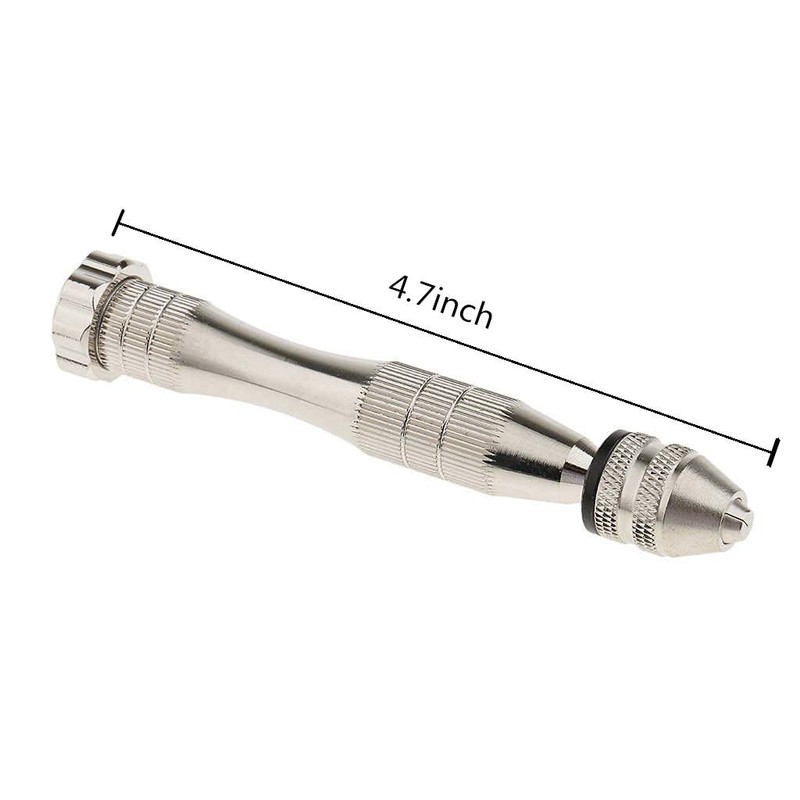 KINGFOREST Precision Pin Vise Hand Drill - Steel Manual Tool