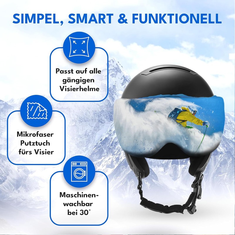 Two Horizons Ski Helmet Visor Protection | Visor Protection for
