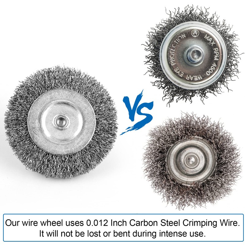 Wire Brush for Drill, Wire Wheel Brush Cup Set, Wire