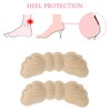 4 Pairs Heel Cushion Inserts, Beige Heel Grips Shoe Pads