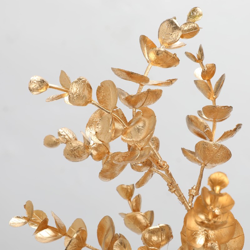 Hollyone 3Pcs Christmas Tree Picks and Sprays 26.3" Golden Artificial