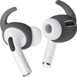 elago 4 Pairs AirPods Pro Ear Hooks Covers - Comfortable and Secure Fit, Improved Sound Quality, Precise Cutout Design, Accessories Compatible with AirPods Pro [US Patent Registered] (Dark Grey)