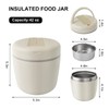 YRPOMJV Insulated Food Jar with Spoon, 42oz Vacuum Insulated Food