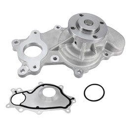 AULINK AW6691 Water Pump (4 Bolt pulley flange 3.5L 3.7L) For Ford F150 2011-2016,Expedition 2015-2017,Lobo 2015-2018,Transit-150 Transit-250 2015-2020,Mustang 2016-2017,Lincoln Navigator 2015-2017