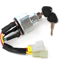 ZACHAGER EC140 EC160 Lgnition Switch with 2 Keys VOE14526158 VOE14529152 for Volvo EC140 EC160 EC210 EC240 EC290 EC330 EC460 Excavator Engine Replacement Parts 14526158 14529152