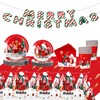 COSORO 137 * 274cm Plastic Christmas Tablecloths, Large Xmas Table