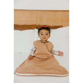 Premium 3-Layer Knit Sleep Bag 1.0 TOG "Pecan" by Copper Pearl