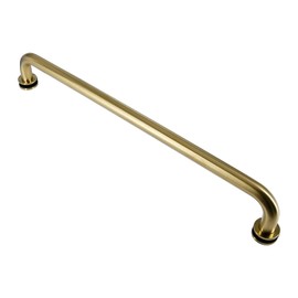 Top Hardware Stainless Steel 304 Grade 18" inch Shower Glass Door Single Side Round Shape Towel Bar Handle for 1/4~3/4" Thickness Glass (SSTS18) (Satin Gold)