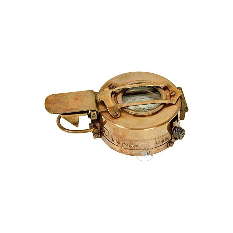 Vintage Compass Military Navigational Marine Brass Devices Pocket Nautical Navigational