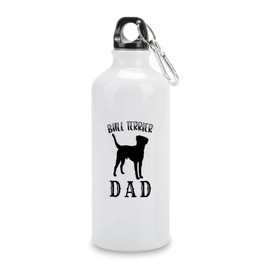 VEHFA Dog Lover Gifts Watercolor Dog Funny Aluminum Sports Water Bottle Father's Day Dog Dad Insulated Sports Water Bottle with Carabiner Clip, 20 Oz