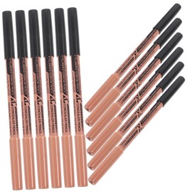 DOITOOL 12pcs Dual Purpose Eyeliner Eye Makeup Kit Cosmetics Pencils Women Eyebrow Pencil Beauty Tools Brown Eyeliner Concealer Pencil and Eyebrow Pencil Makeup Tools Export Miss Wood