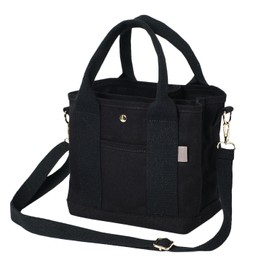 Cross Marberry R36 Mini Tote Bag, 2-Way Shoulder Bag, Canvas Handbag, Tote Bag, Lightweight, Black