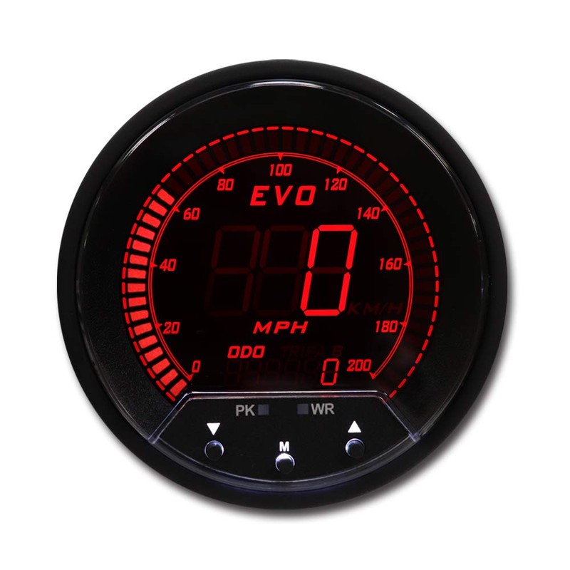 MOTOR METER RACING EVO Series 85mm 3-3/8" Digital GPS Speedometer