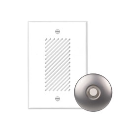 NICOR Lighting EDC1120SBNK EDC1 Door Chime Kit, Brushed Nickel Stucco Button
