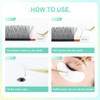 NAGARAKU W Eyelash Extension 3D Volume Premade 0.07mm D curl