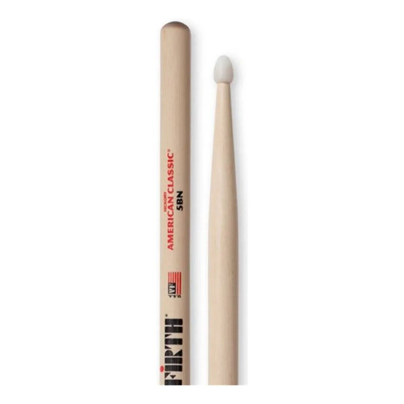 Baquetas Palillos Vic Firth 5bn Punta de Nylon