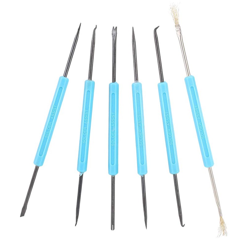 Soldering Pick Set, Solder Tools Kit 6Pcs Assist Tool Soldering