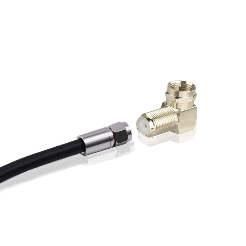 VCELINK 90 Degree Coaxial Connector F Type Female to Male