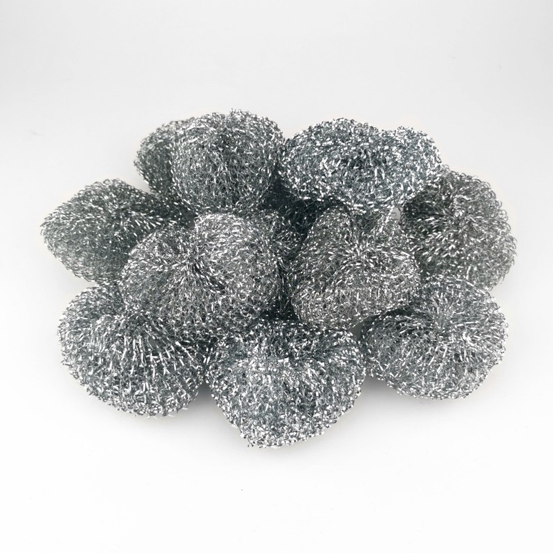 IDEA HOME - Pack of 3 steel sponges, metal scourer,