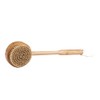 Baudelaire BA Bamboo Short-Handle Bath Brush, 10-inch Long, Bath Accessories,