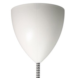 TBI Ceiling Canopy Two Piece | Easy Assembly without Tools | White Canopy Design | Ceiling Rose Large Diameter 9 cm Made of Plastic for Lamp Hanging