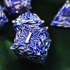 MJDICEOK DND Metal Dice Vine Leaf Set - 7 Role