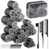 64PCS Tubos para Cabello, Rulos para Cabello, 5 Tamaños 25mm