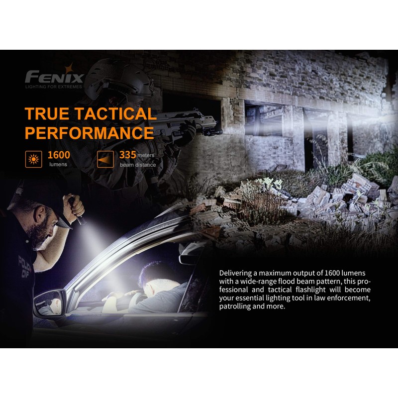 Fenix TK11 TAC 1600 Lumen LED Tactical Flashlight with EdisonBright