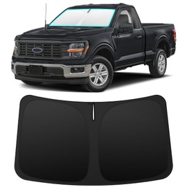 INSAUTO Foldable Windshield Sun Shade for Ford F150 2021-2025, Heat & UV Protection Car Sunshade with Storage Bag, Keep Interior Cool & Easy Installation