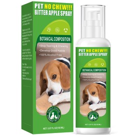 vyaji 5.07 Oz Bitter Apple Spray for Dogs to Stop Chewing - Natural Ingredients No Chew Spray for Dogs - Bitter Sprays for Dog - Alcohol-Free & Cruelty-Free - Safeguard Beloved Furniture, Green