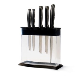 KNIFEdock WAVE by Storage Technologies. Revolutionary Kitchen Countertop Knife Storage. A beautiful way to display and identify each knife at a glance.The next generation knife block.(Holds 15 knives)