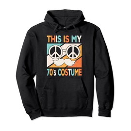 Hippie Theme Party 70s Outfit Men Boys Kids 70s Costume Pullover Hoodie
