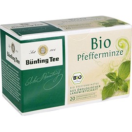 Bünting Tee Organic Peppermint 20 x 2 g Bags, Pack of 3 (3 x 40 g)
