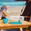 Cookawa Portable Pill Box Water Cup,2 in 1 Water Bottle