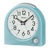 SEIKO Maris Non Ticking Desk/Alarm Clock, Blue