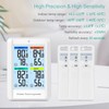 ORIA Digital Weather Station, Indoor Outdoor Thermometer Hygrometer with Large