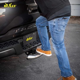 Cobra-Tek Chrome Stainless Steel Universal Fit Truck Hitch Step - Compatible with Chevy, Ford, Toyota, GMC, Dodge RAM, Jeep | Fits 2" Hitch Receivers | Easy Access to Truck Bed & Cargo | 18 in Wide