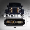 WINECO 8pcs Ultra Slim White 12-LED Surface Mount Grille Flash
