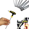 KEWAYO 5 PCS T Handle Allen Wrench Set, 2.5/3/4/5/6mm Bike