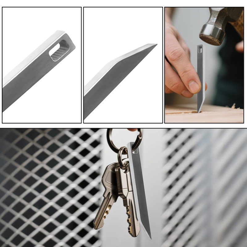2 Pack EDC Stainless Steel Pry Bar for Every Day