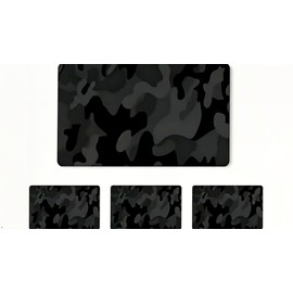 Pack of 4 Black camo Credit Card Stickers, Suitable for Credit Cards