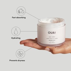 OUAI Body Cream, Melrose Place - Hydrating Whipped Body Cream with Cupuaçu Butter, Coconut Oil and Squalane - Softens Skin and Delivers Healthy-Looking Glow - Sulfate Free Skin Care (7.5 Oz) | OUAI