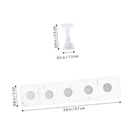 Healeved 2 Sets Nail Art Practice Stands Base Adjustable Press on Fake Nails Display Holder for Suitable for Beginners and Professionals