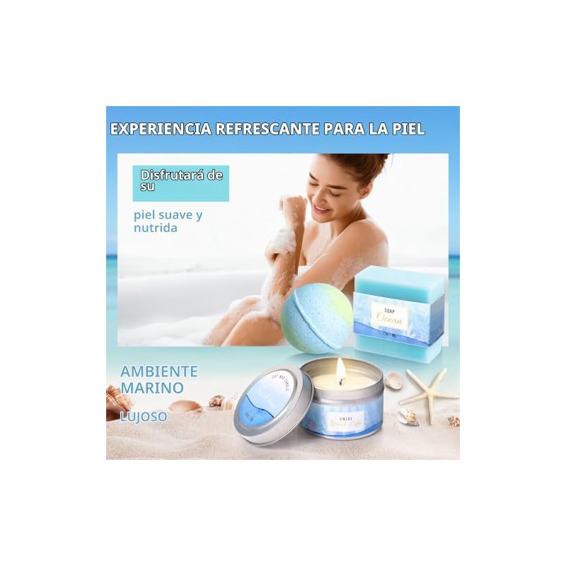 LUCOTIYA Regalos Para Mujeres, Kit De Spa Con Aroma A