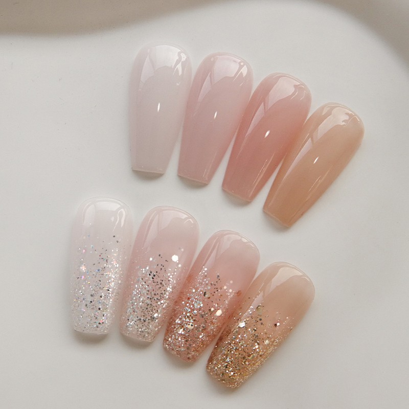 classic nail Yogurt gel bridal shower set of 8 syrup